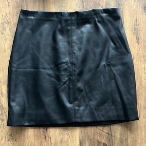 Hollister Faux Leather Mini Skirt